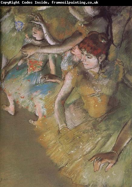 Edgar Degas ballerina  on the stage